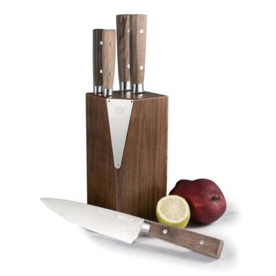 China Wholesale 3Cr13 Kitchen Viable Material Professional Classic Chef Knives Block Set Slicing Cleaver for sale