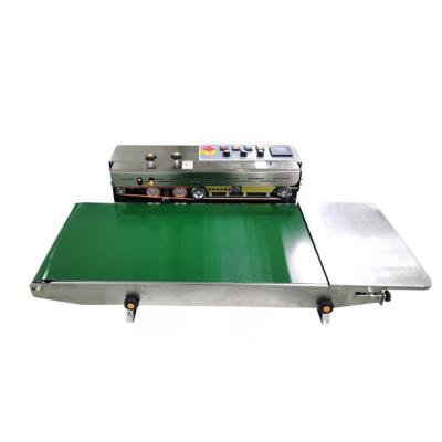 China Food FRD-1000W Horizontal Continuous Band Sealing Machine with Wide Conveyor Belt for Plastic Bag and Aluminum Foil Pouches for sale