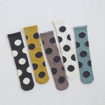 China Dot Baby Girl Socks Knee Leg Warmers Long Cotton Viable Socks High For Girls 2019 One Size Ages For About 1 To 6Years for sale