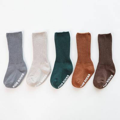 China Sustainable Baby Autumn Winter Socks Kids All Match Kids Cotton Stocks Good Quality Cotton Soft Bangs Baby Candy Color for sale