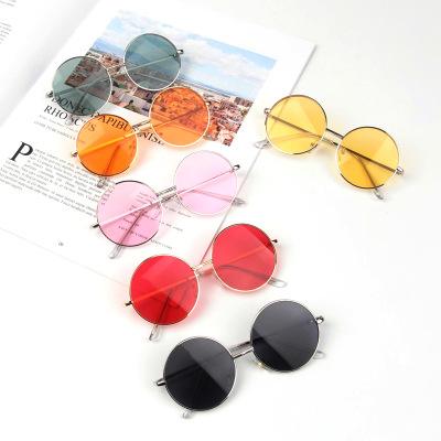 China New Oval Sunglasses Fashion Kids Sunglasses UV400 Glass Round Sun Glasses Men's Glasses Classic Sun Glasses for sale