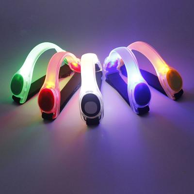 China Steady / Flash / On / Off High Visibility Up Sports Light Straps Fitness Reflective Running Luminous Wristband Led Armband For Runner for sale