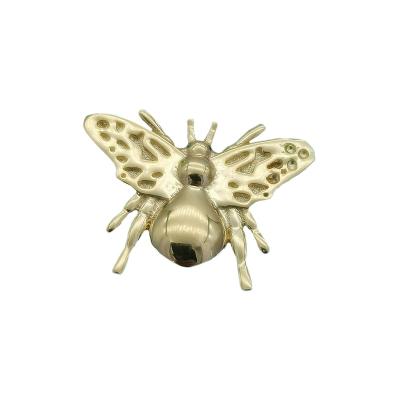 China CLASSIC Custom 14k Gold Honey Bee Piercing Threaded Solid Fine Gemmed Wholesale Piercing Tops Jewelry for sale