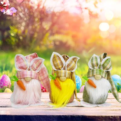 China Hot Selling Festival Stuff Easter Decoration Rabbits Ornaments Gifts Opens Toys Rabbits Easter Gnome For Home Decorations for sale