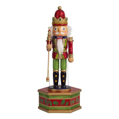 China Wooden Doll Wooden Life Size Soldier Nutcracker Music Box Toy Nutcracker Toy Nutcracker Christmas Wooden Nutcracker for sale