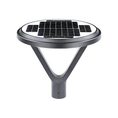 China Theme Park villa garden AC or solar powered UV protection 2500lm 2.5m pole mounting casting aluminum Solar led garden post light for parks villa garden for sale