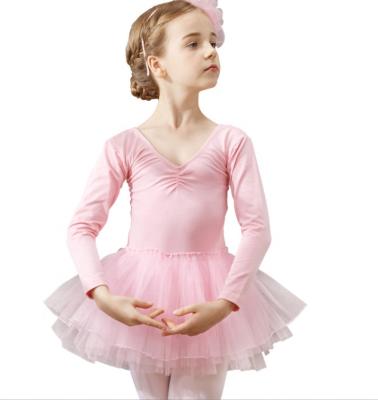 China Anti-pilling girls spring and Autumn Tutu Training Dress Girl's performance dress up children's dance dress for sale