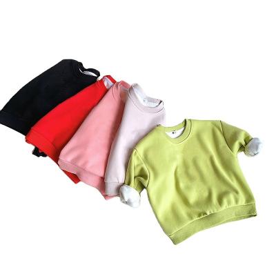 China Girls Kindergarten Girls Kindergarten Casual Candy Hoodie Boys Fleece Children's Anti-pilling Children's Wear for sale