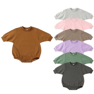 China Spandex / Organic Cotton Spring and Autumn Baby Onesie Crawling Children's Clothing Newborn Onesie Baby Harewear for sale