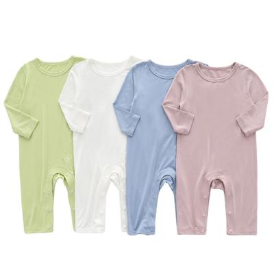 China Regenerated Fiber Customized Modal Baby Pajamas Summer Thin Clothes Air Conditioning Clothes Newborn Baby Onesie for sale