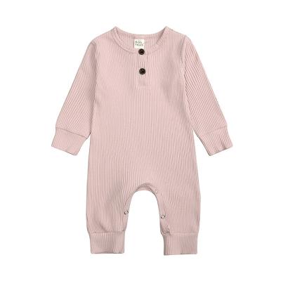 China Spandex/Bamboo Fiber Cotton Baby Long Sleeved Butt-Jacket Children's Clothing Jumpsuit Crawling Suit for sale