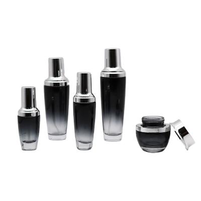 China Personal Care Container Manufacturer Lanc *me Cosmetic Glass Packaging Series Same Style Cosmetic Packaging Skin Care Bottle Set for sale