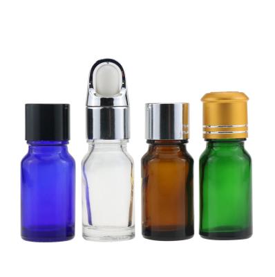 China Personal Care Essential Oil Vials Glass Bottle 5ML 10ML 15ML 20ML Colorful Pure Dew Bottle Dropper Bottle for sale