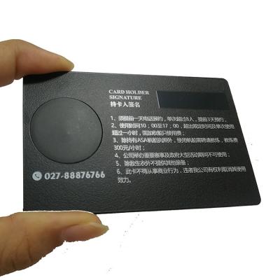 China China manufacturer good quality printing metal stainless or brass smart card with chip for sale