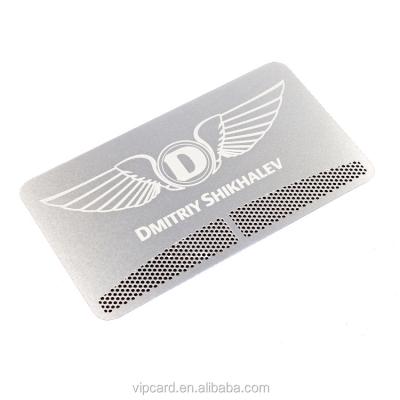 China China Manufacturer Good Quality Printing Business Card Stainless Or Brass Metal for sale