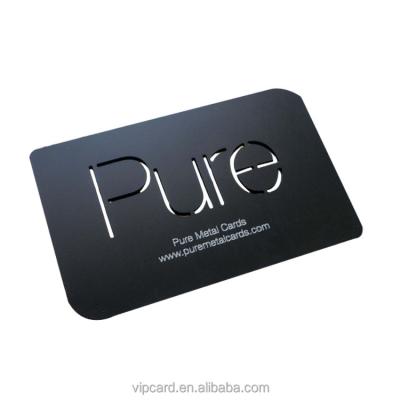 China Business Commercial Custom Personalized Laser Cut Metal Business Card Name Card VIP Card for sale