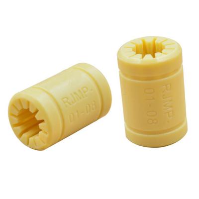 China Factory 8mm Plastic Linear Bearing LM8UU Polymer Construction Linear Bushing for sale