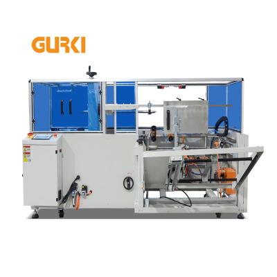 China Automatic Food Melting Hot Glue Carton Box Gluing Erecting Machine Automatic Case Box Erector for sale