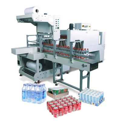 China Automatic Food Bottle Shrink Wrap Machine Heat Tunnel Sealer Packing Auto Shrink Wrapping Packaging Machine for sale