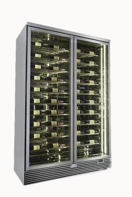 China Free Standing Wine Storage Cabinet Under Counter Wine Fridge Black for sale