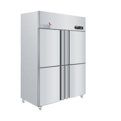 China refrigerador de quatro portas da porta 350W francesa, refrigerador ereto e congelador à venda