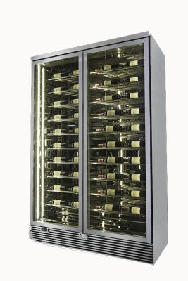 China 168 Bottle Glass Wine Storage Cabinet Under Counter Wine Refrigerator for sale