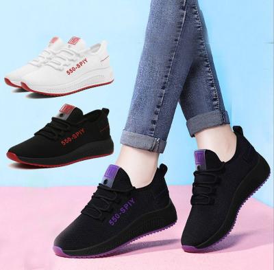 China Hot Sale Cheap Ladies Shoes Flat Alphabet Damping Sports Candy Color Boots Sports Shoes Ladies Shoes for sale