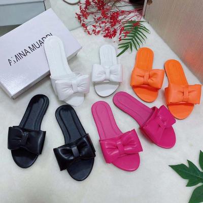 China Foam 2021 New Terry Butterfly Slippers Summer Women's Sandals Fashion Women's Slippers for sale