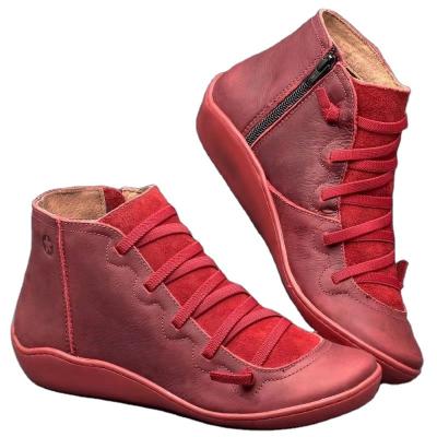 China Large size casual short boots autumn women's retro boots new fashion trend border women's boots 35-43 and winter flat for sale