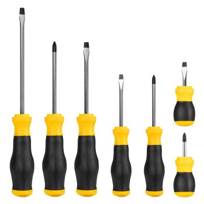 China Professional Magnetic Hand Tools CRV Custom Screwdriver Repair Screwdriver Set Slotted for sale