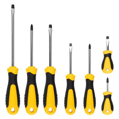 China Professional Magnetic Hand Tools CRV Custom Screwdriver Repair Screwdriver Set Slotted for sale