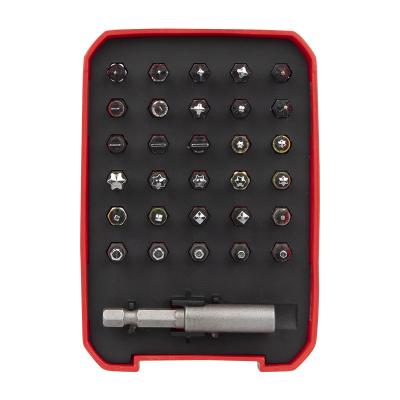 China Household Tool Kit 31 in 1 Professional Screwdriver Bit Set with Magnetic Bitten Extension Bar for sale