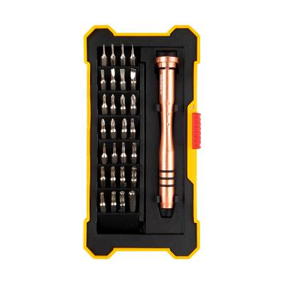 China Cell Phone Repair Tool Kit 29 Pieces Precision Screwdriver Set With Aluminum Screwdriver Bit And Handle For Cell Phone Repair for sale