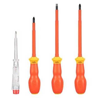 China Polypropylene 3 Pieces VDE Insulating Screwdriver and1pc Electric Measuring Pen for sale