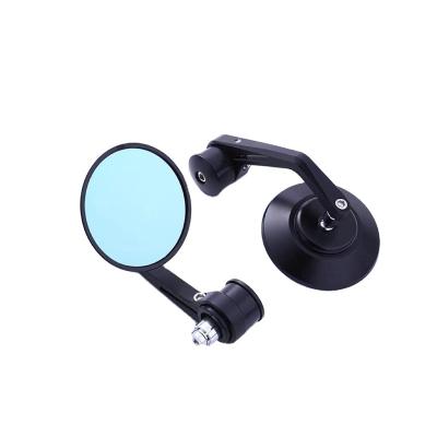 China Universal Motorcycle Sides HD Waterproof Left Right Motorcyclist Rear View Mirror Aluminum Black for sale