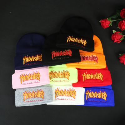 China JOINT Wholesale Custom Embroidered Knitted Beanies Winter Hats Toque Hat For Women And Men for sale