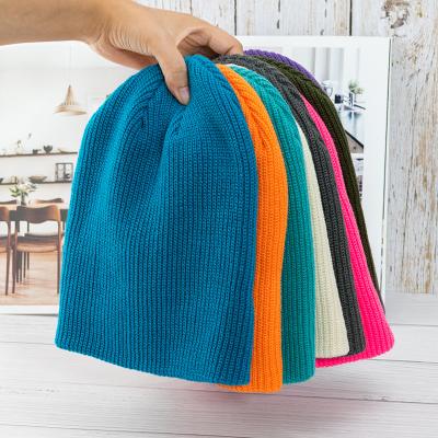 China 3D Embroidery Custom Beanie Fashion Ski Style 100% Wool Knitted Hat Cotton Unisex Striped 100% COMMON Adults for sale