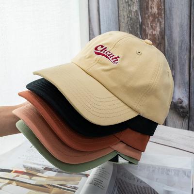 China COMMON Streetman Hat Cotton Soft Top Hat Letter-Embroidered Women's Chic Baseball Sun Visor for sale