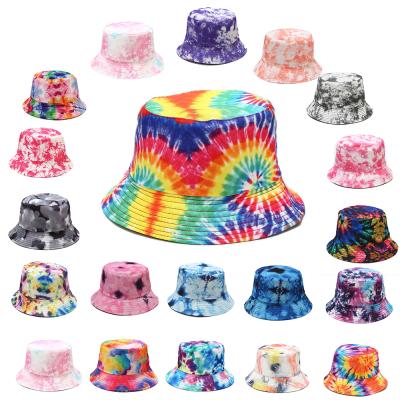 China 2021 new fashion designer cotton hat 48 color image bucket hats logo colorful bucket hat wholesale custom material dye link bulk for sale