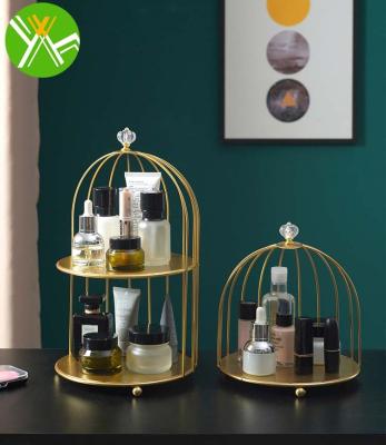 China Minimalist Yuhai factory price iron frame storage box birdcage cosmetic storage box for livingroom for sale