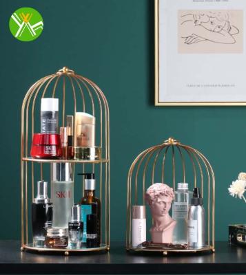 China Nordic minimalist Yuhai cosmetics wholesale storage box iron frame storage box birdcage storage box cosmetics for livingroom for sale