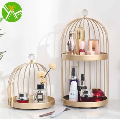 China Yuhai Modern Iron Cosmetic Shelf For Dress Wholesale 2 Layers New Design Iron Wall Metal Rack Storage Rack For Bathroom for sale