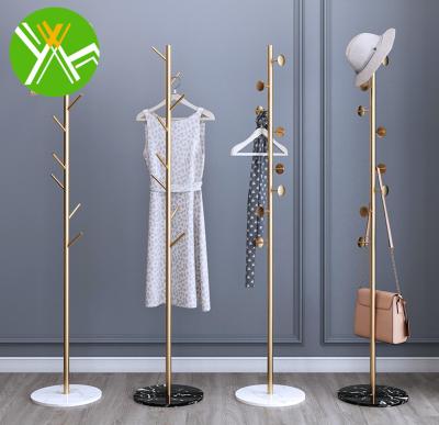 China Customizable Yuhai Style Minimalist Simple Metal Coat Light Luxury Corner Rack For Bedroom for sale