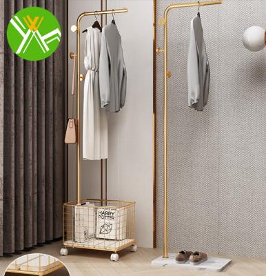 China Simple New Minimalist Yuhai Light Luxury Small Gold Coat Rack Dresser For Bedroom for sale