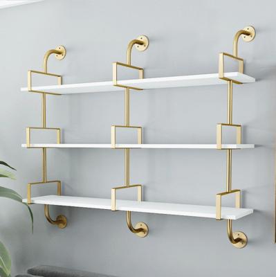 China Modern Wall Shelf Metal Multilayer Rack For Home Decor Wholesale Book Shelves for sale