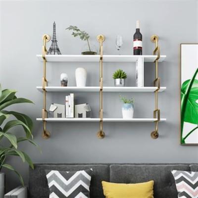 China Modern Wall Shelf Metal Multilayer Rack For Home Decor Wholesale Book Shelves for sale