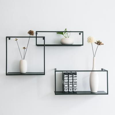 China Modern Metal Wall Shelf Display Stands For Home Decor Wholesale Book Shelves for sale