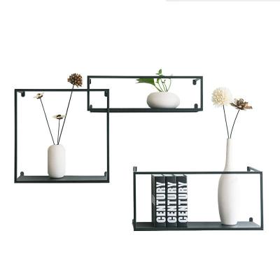 China Modern Metal Wall Shelf Display Stands For Home Decor Wholesale Book Shelves for sale