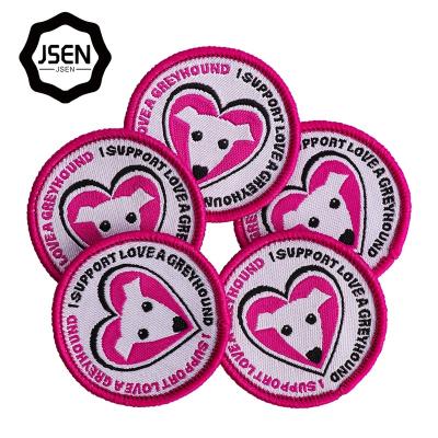 China Factory Direct Sales Viable Custom Embroidery Cute Cartoon Dog Patches for sale