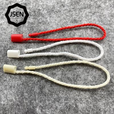 China New viable popular plastic tag string loop tie for hanger tag for sale